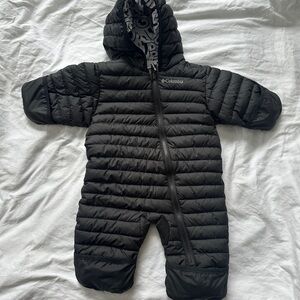 Columbia Infant Black Quilted Snowsuit